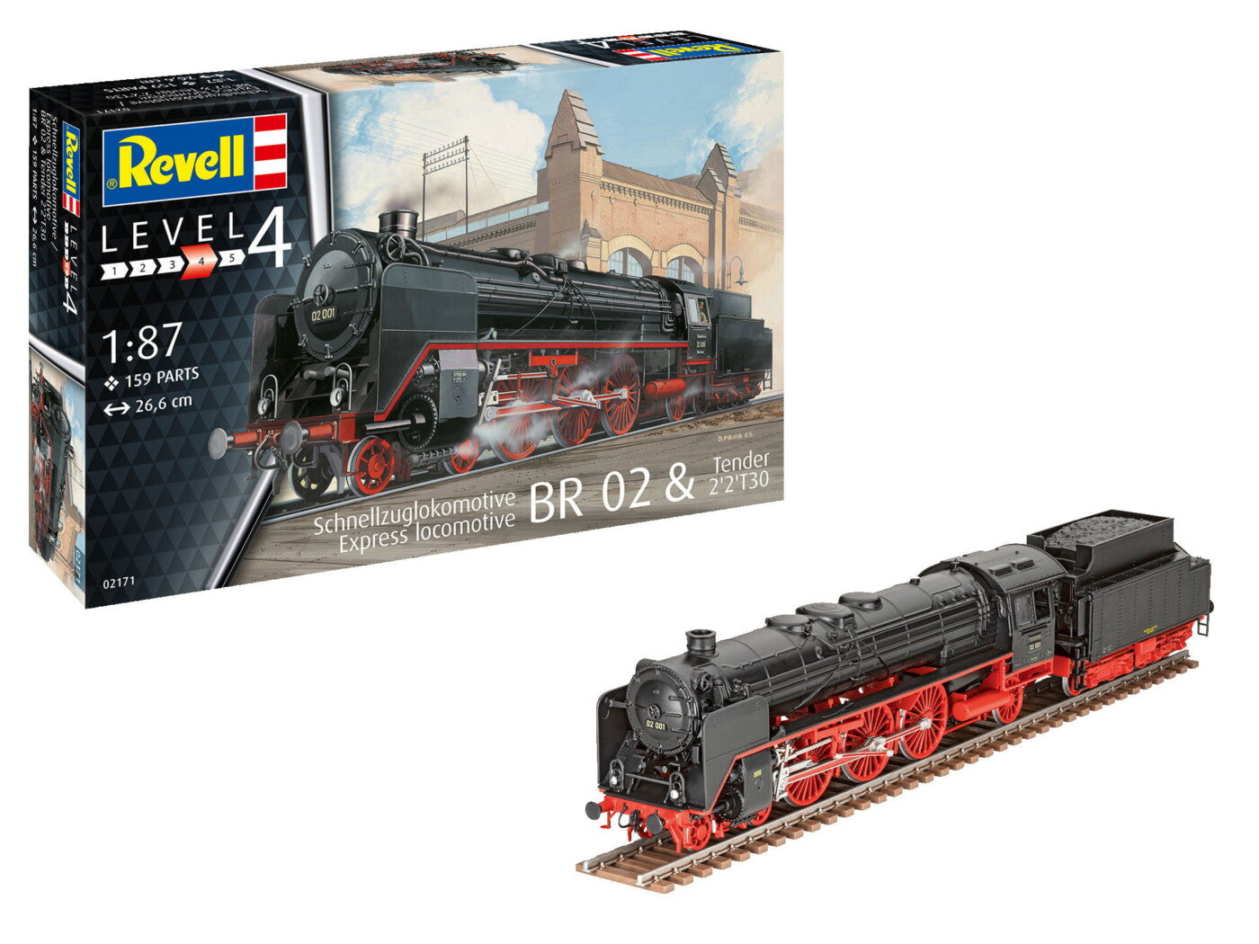 Model Kit - Express locomotive BR 02 & Tender 2'2'T30