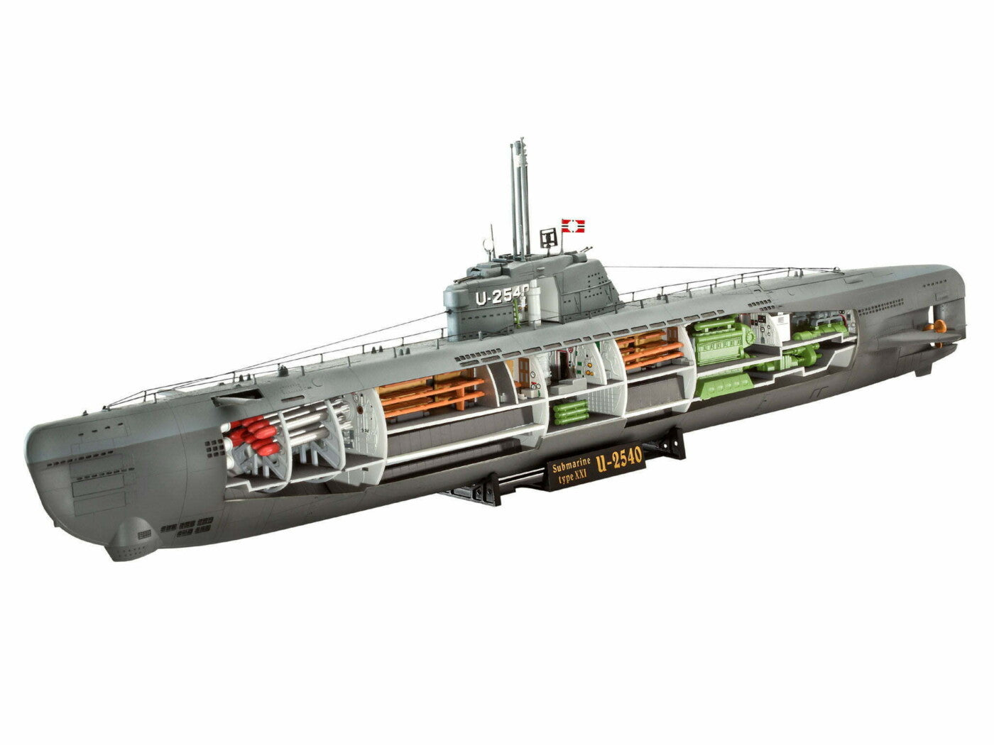 Model Kit - U-Boat Type XXI U 2540 & Interior