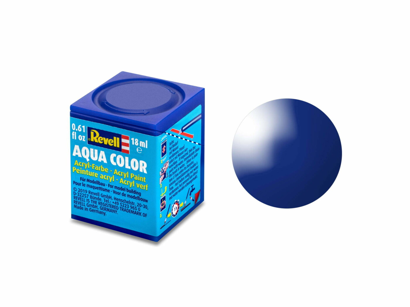 Aqua Color, Ultramarine Blue, Gloss