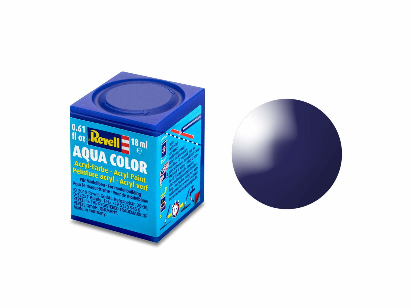Aqua Color, Night Blue, Gloss