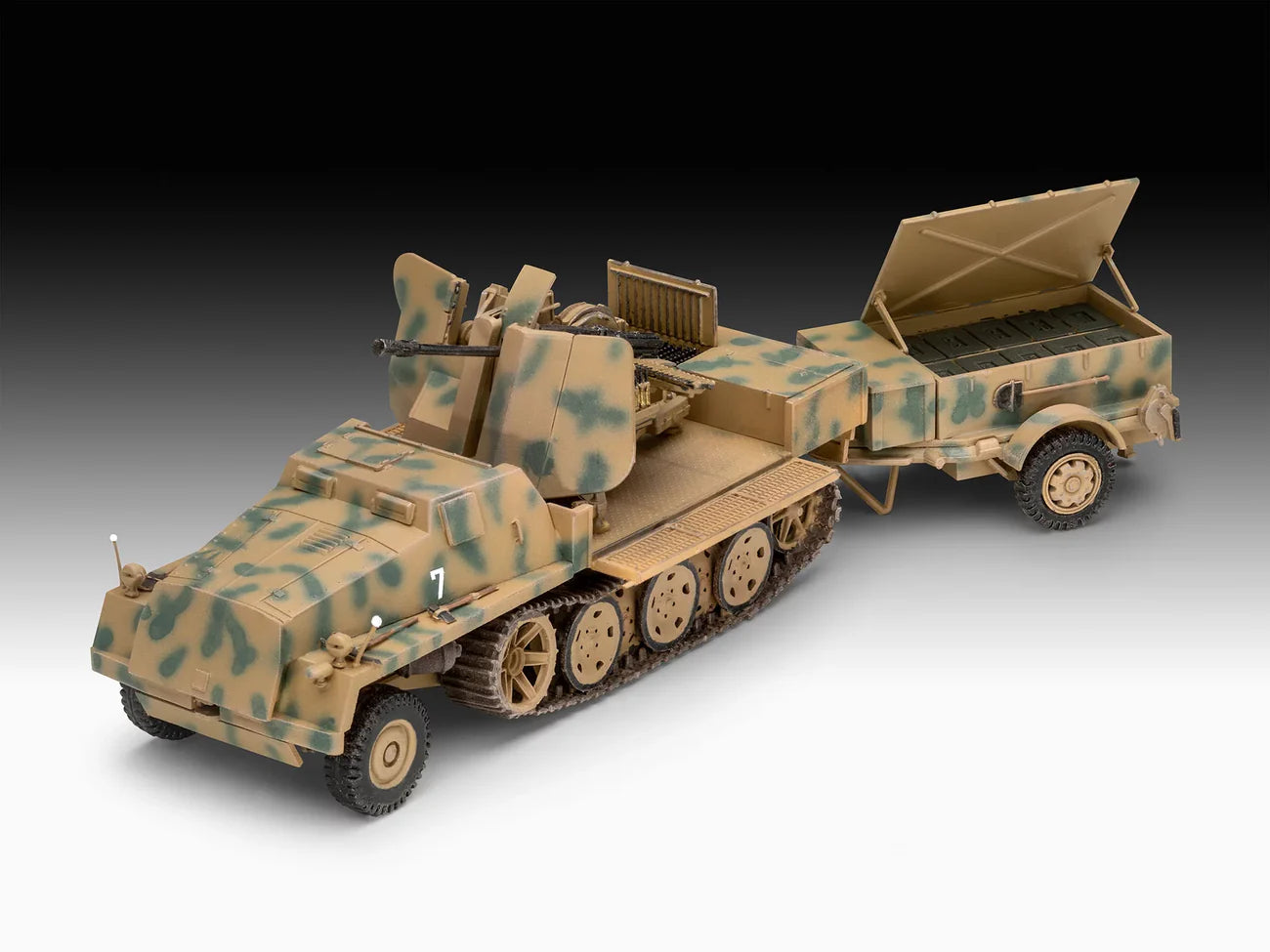 Model Kit - sWS With Flak 43 and Sd.Ah58 Ammo Trailer
