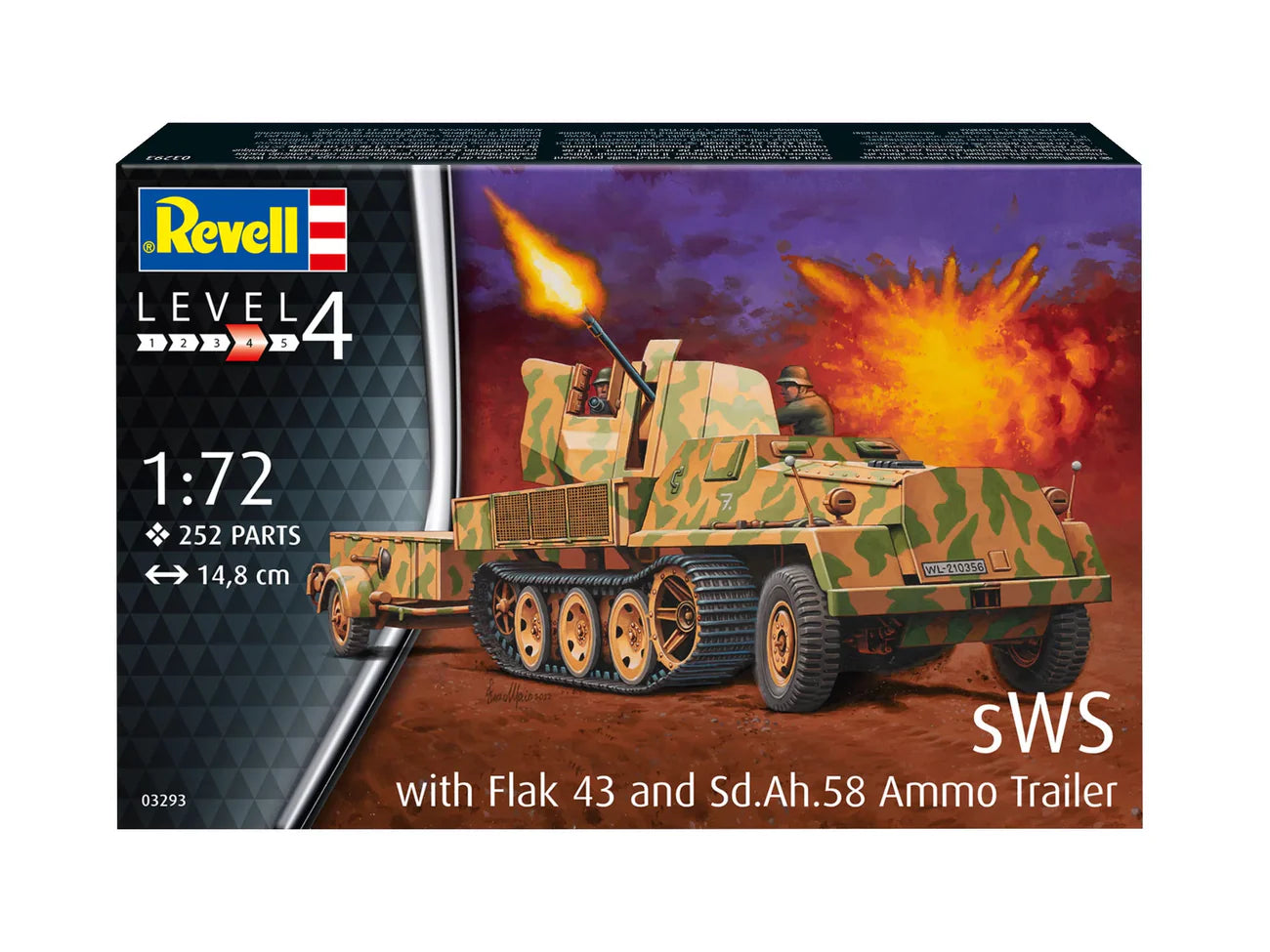 Model Kit - sWS With Flak 43 and Sd.Ah58 Ammo Trailer