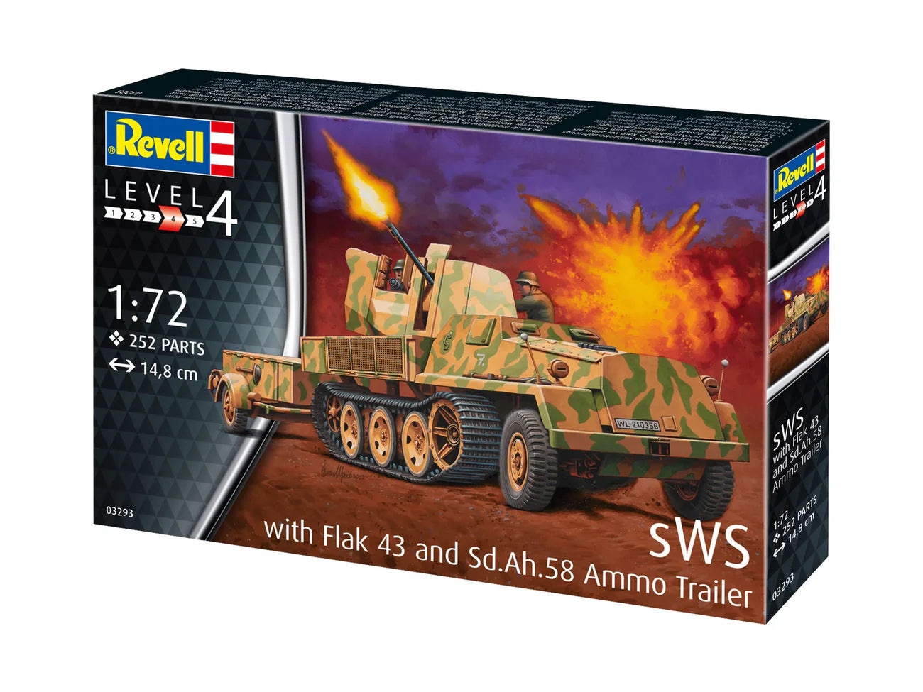 Model Kit - sWS With Flak 43 and Sd.Ah58 Ammo Trailer