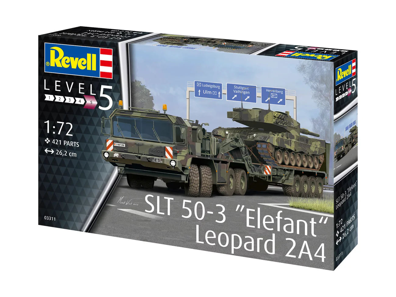 Model Kit - SLT 50-3 "Elefant" + Leopard 2A4