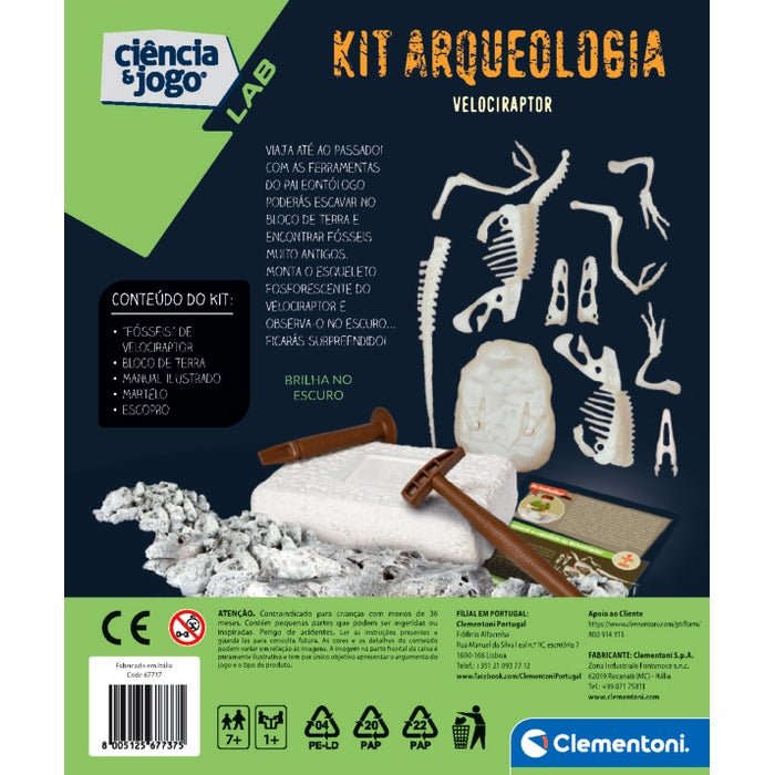 Ciência e Jogo - Velociraptor Arqueologia