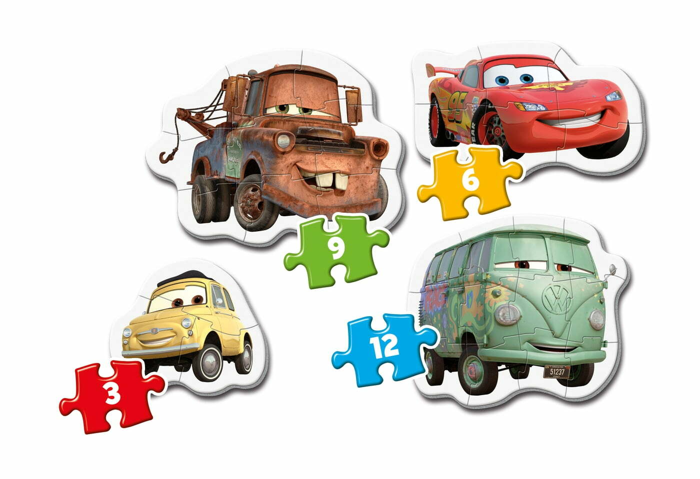 My First Puzzles Cars - 3+6+9+12 pcs