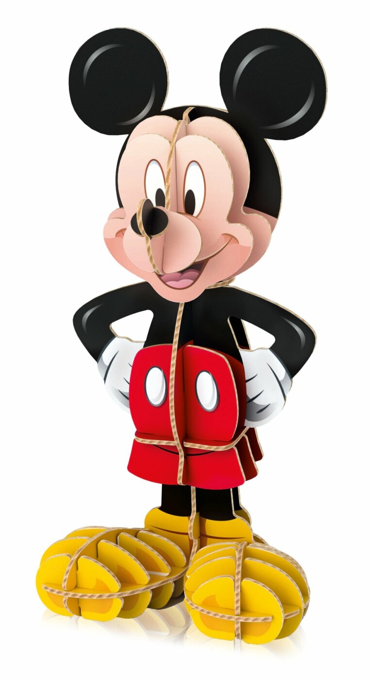 Puzzle + Modelo 3D Mickey Mouse - 104 pcs