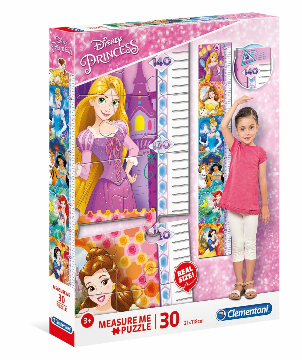 Puzzle Measure Me Disney Princess - 30 pcs