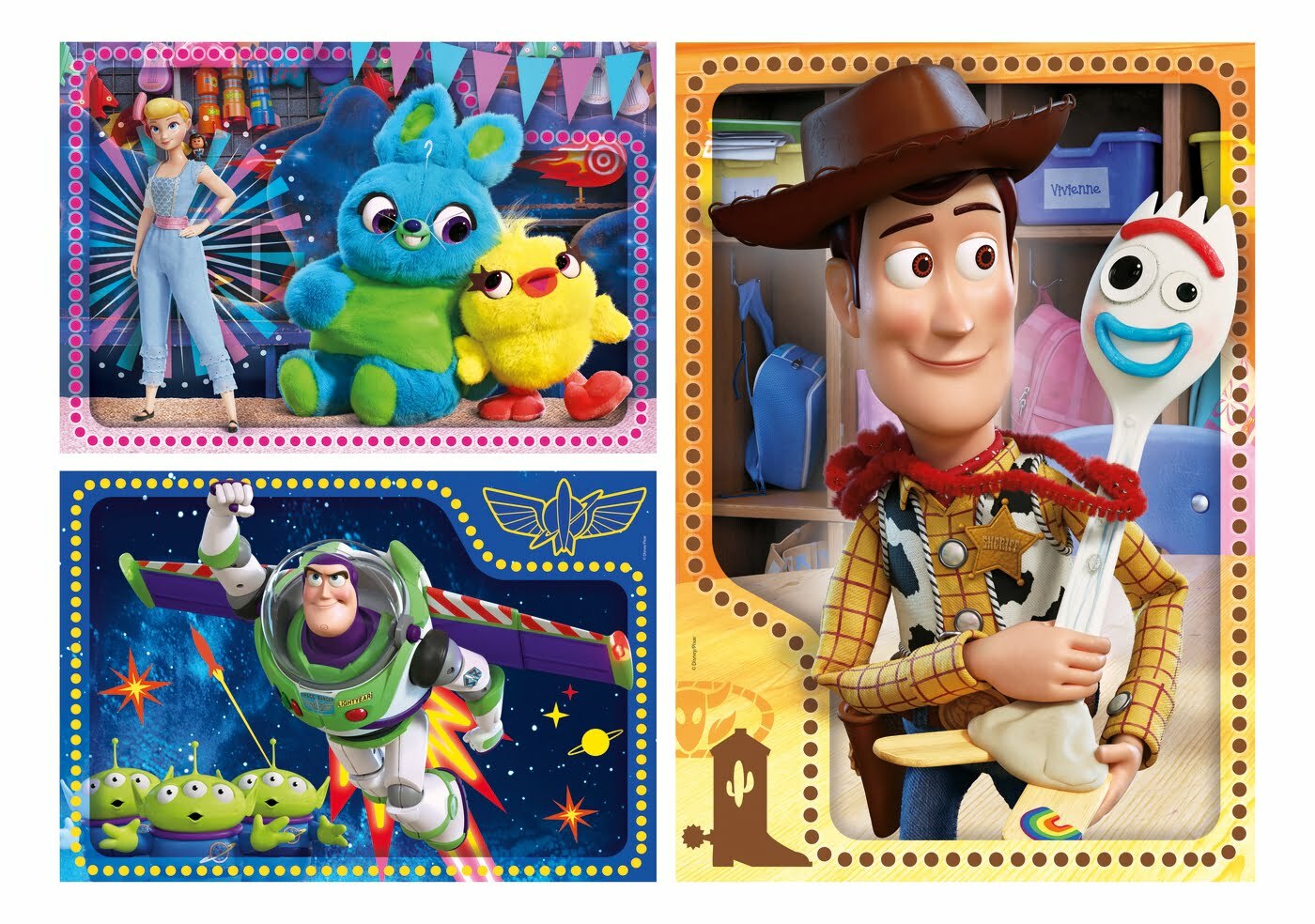 Puzzle Toy Story 4 - 3x48 pcs