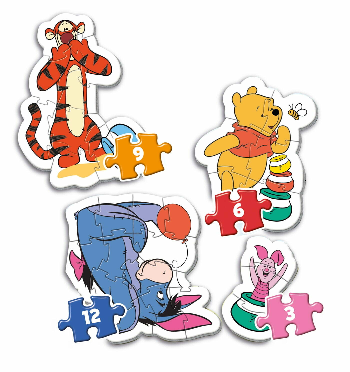 My First Puzzles Winnie the Pooh - 3+6+9+12 pcs