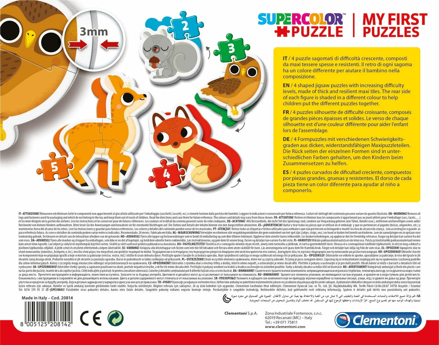 My First Puzzles Animais da Floresta - 2+3+4+5 pcs