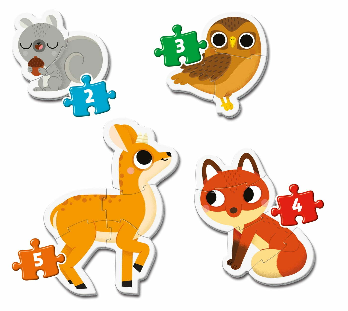 My First Puzzles Animais da Floresta - 2+3+4+5 pcs