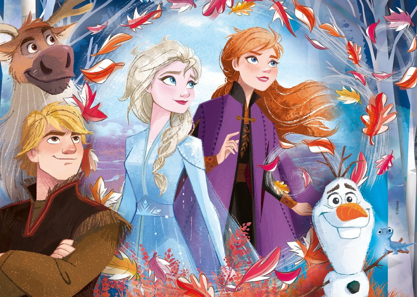 Puzzle Frozen 2 - 2x20+2x60 pcs