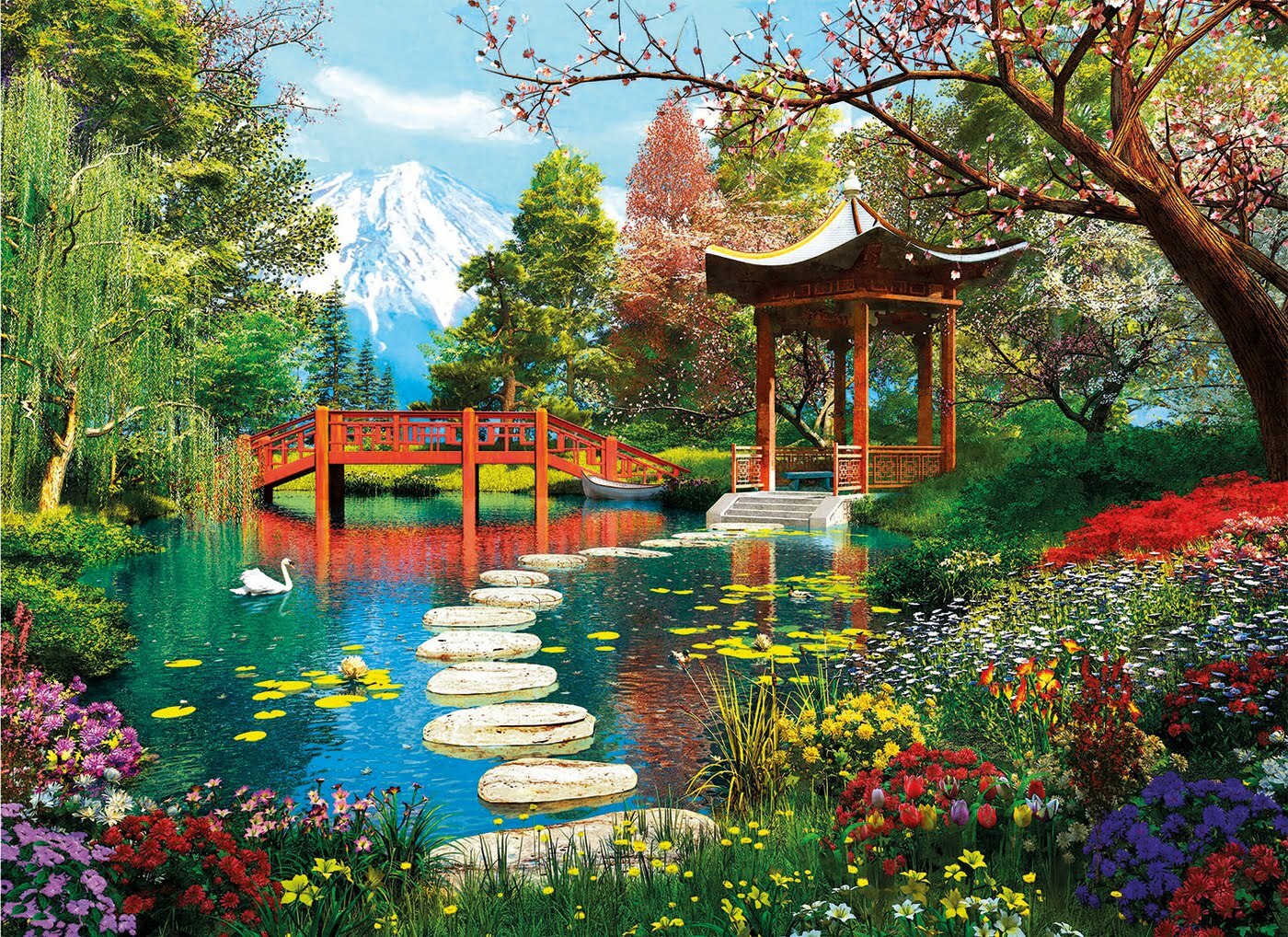 Puzzle Fuji Garden - 1000 pcs