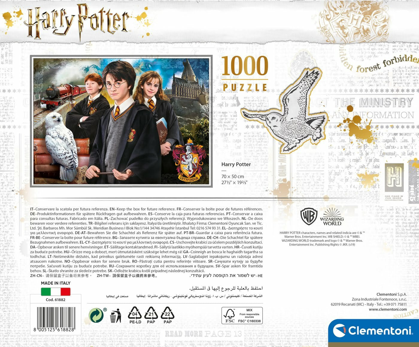 Puzzle In Valigetta Harry Potter - 1000 pcs