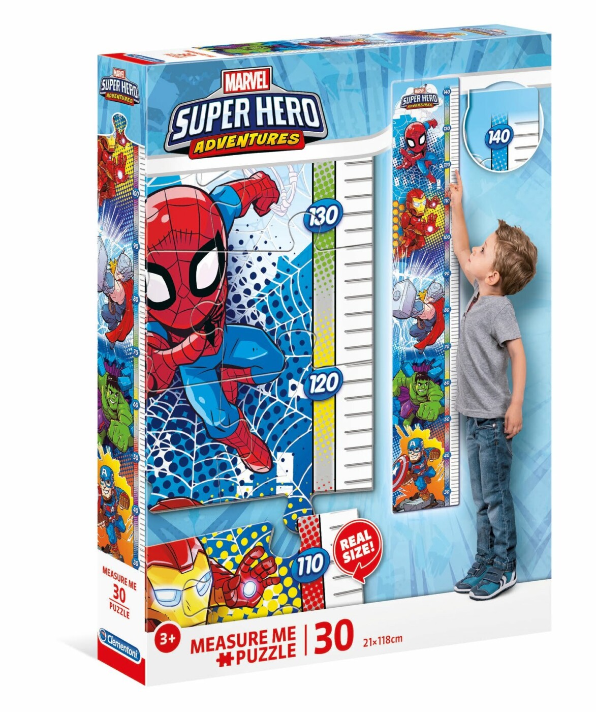Puzzle Super Heróis Measure Me - 30 pcs