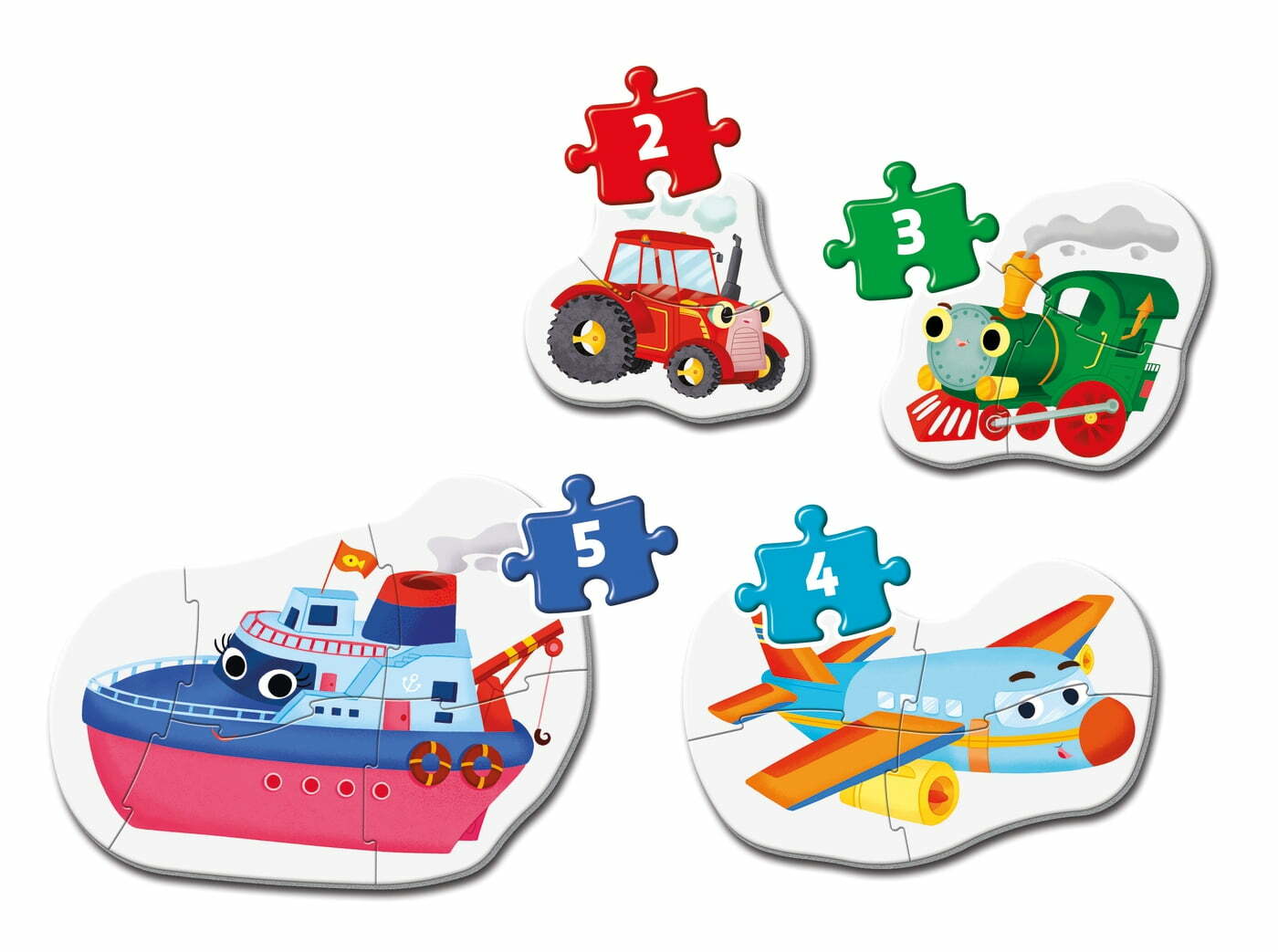 My First Puzzles Meios de Transporte - 2+3+4+5 pcs