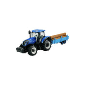 Tractor New Holland T7HD com reboque com troncos - 1:32