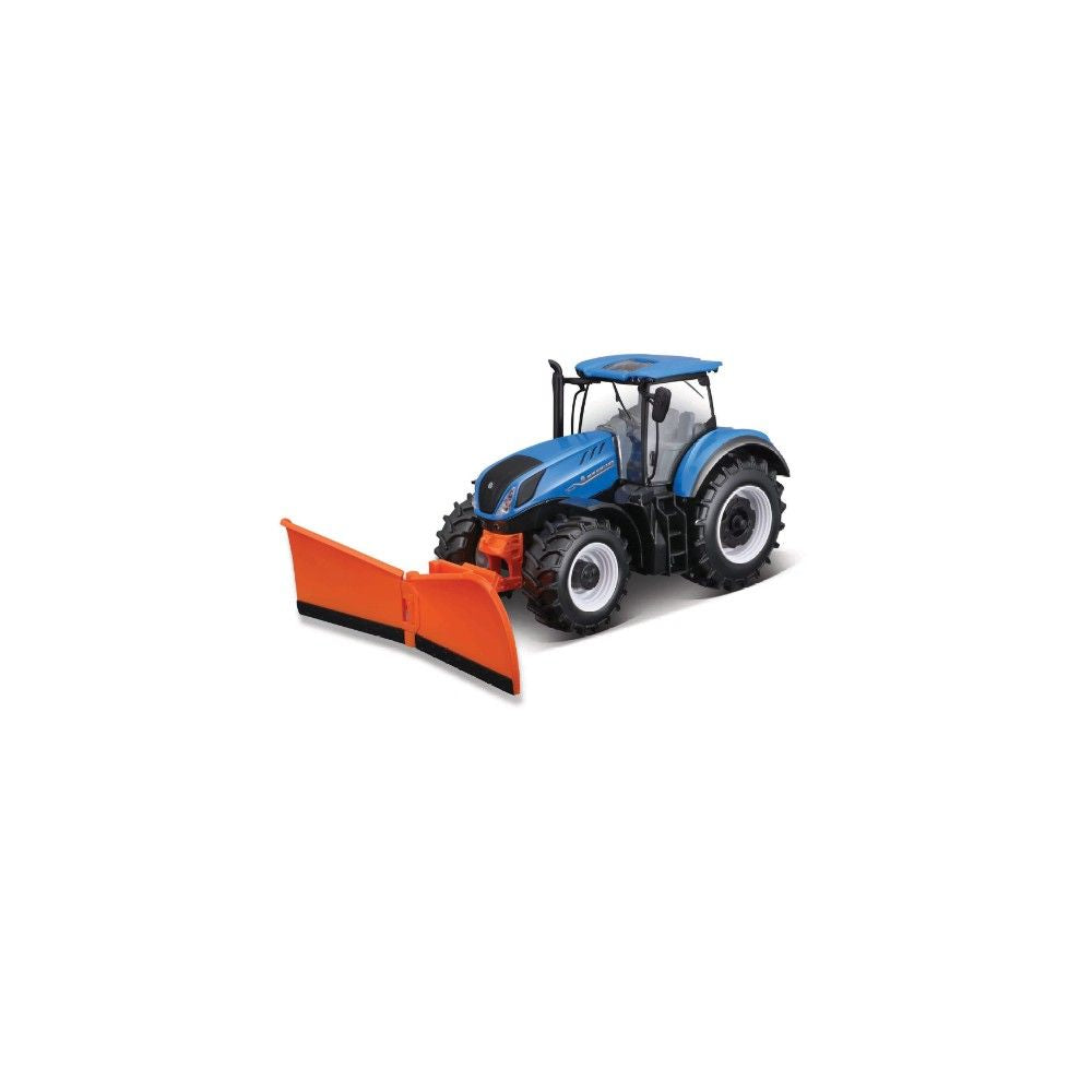 Tractor New Holland T7.315 com pá limpa neves - 1:32