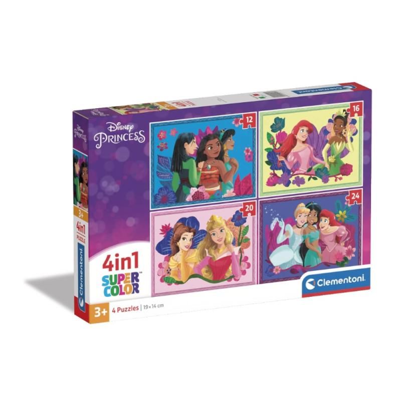 Puzzle Disney Princess - 4 em 1