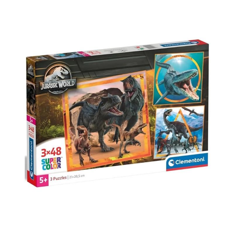 Puzzle Jurassic World - 3x48 Pcs