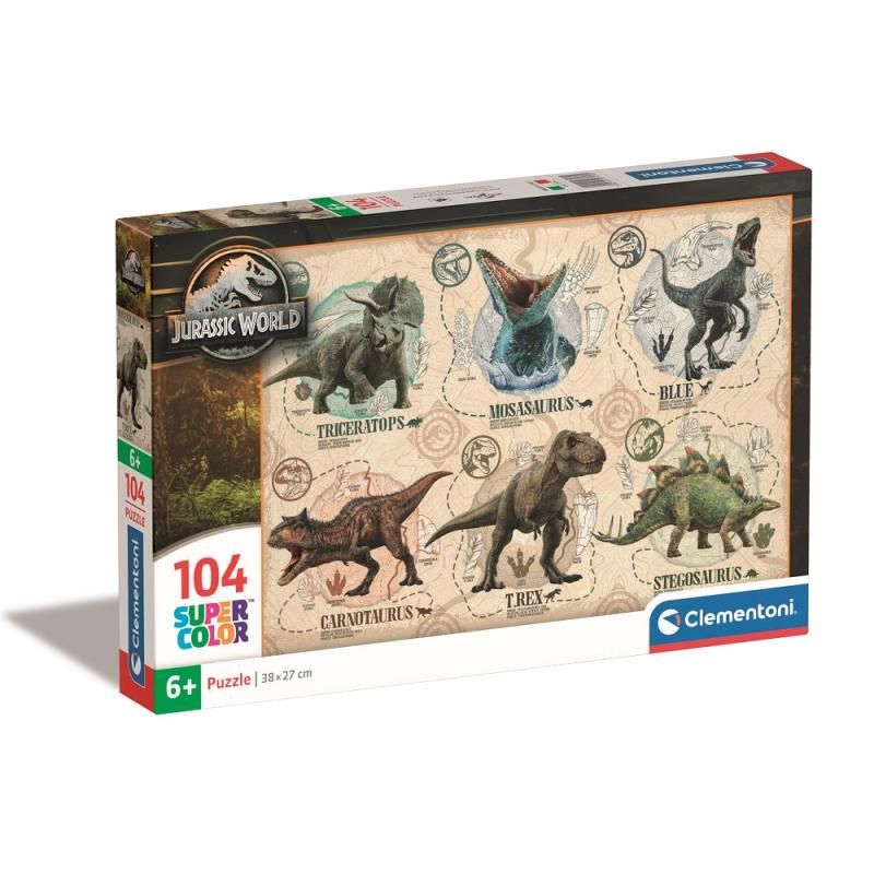 Puzzle Mundo Jurássico - 104 pcs