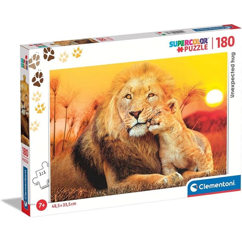 Puzzle Leão Com Filhote - 180 pcs