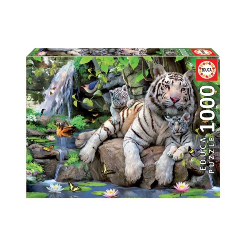 Puzzle Tigres Brancos - 1000 pcs