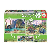 Puzzle Dinossaurus - 2x100 pcs