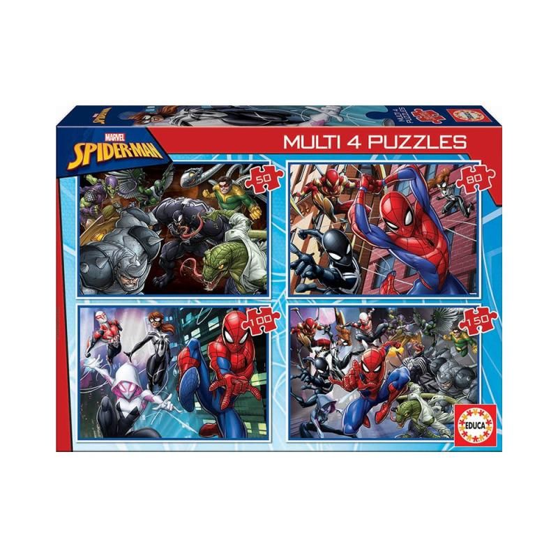 Puzzle Spider Man - 50+80+100+150 pcs