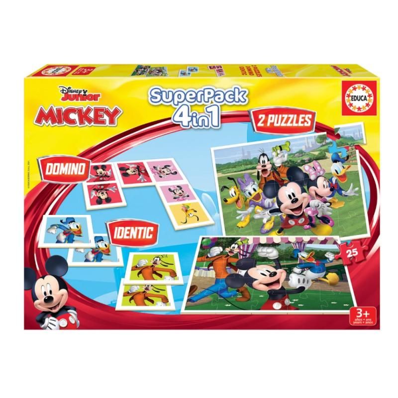 Puzzle Mickey e Amigos - 4 em 1