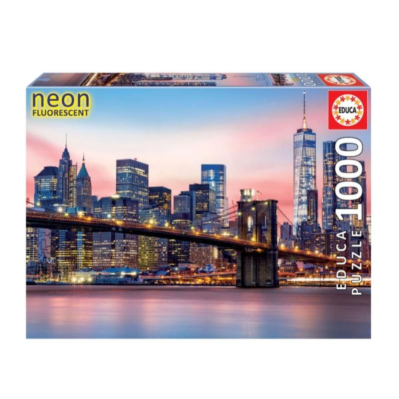 Puzzle Ponte De Brooklyn Neon - 1000 pcs