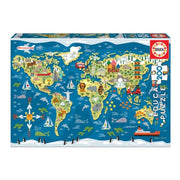 Puzzle Mapa Mundo - 200 pcs