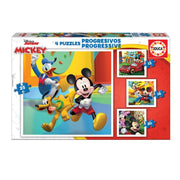 Puzzle Mickey - 12+16+20+25 pcs