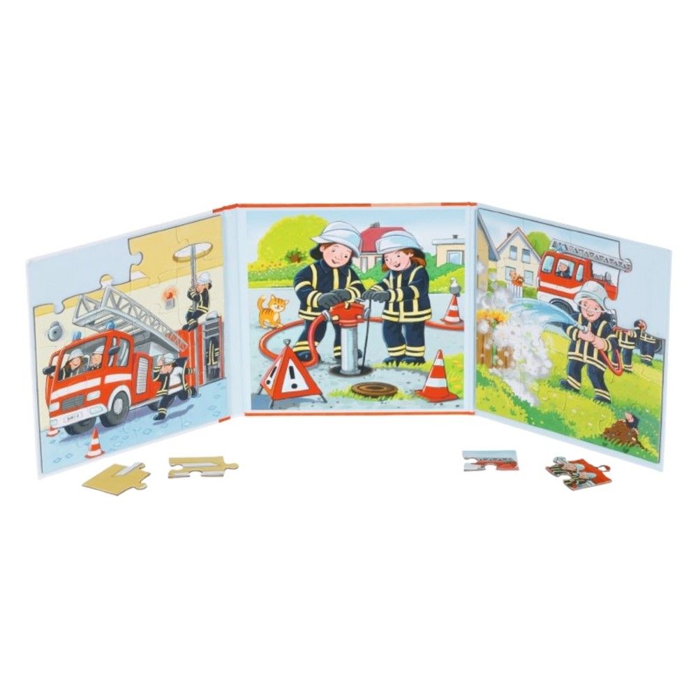 Puzzle Bombeiros Livro Magnético - 20 pcs