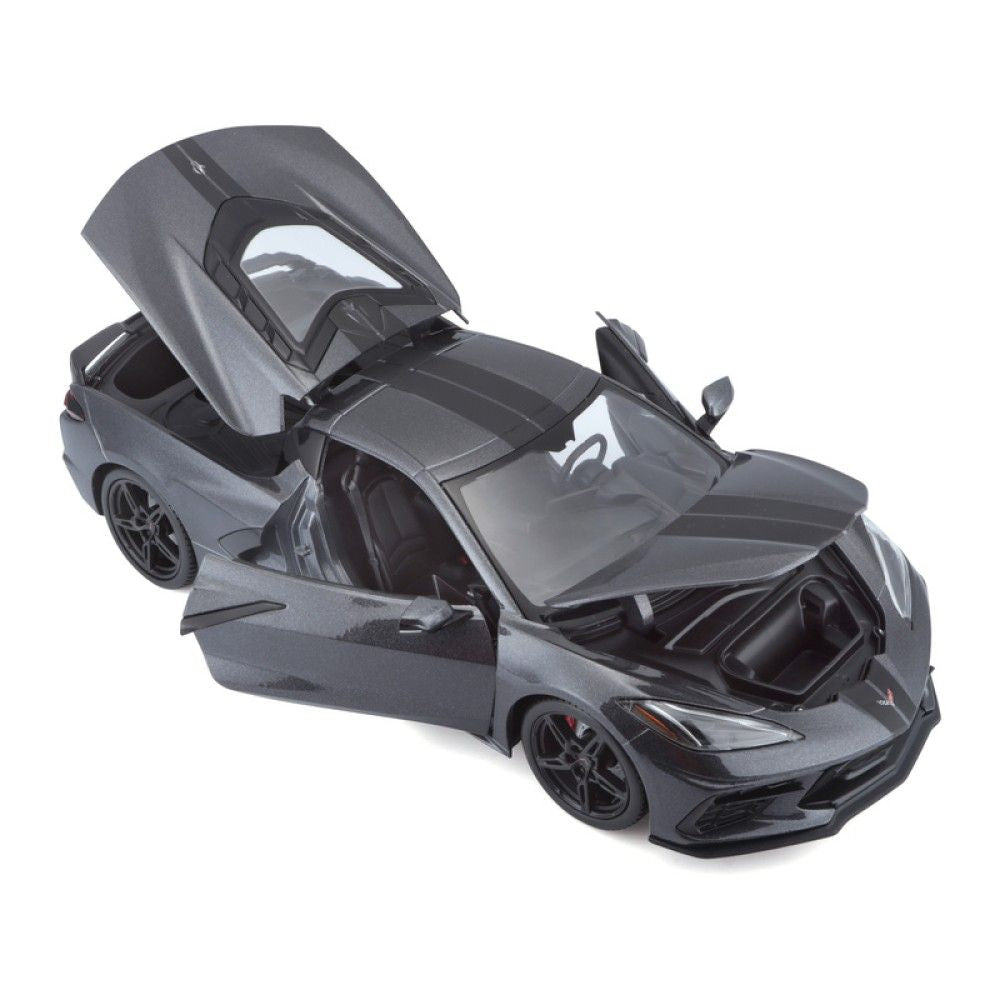 1/18 - Chevrolet Corvette C8 Stingray, Cinza, 2020