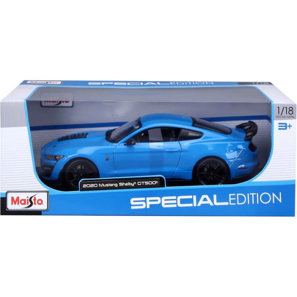 1/18 - Ford Mustang Shelby Gt500, Azul, 2020