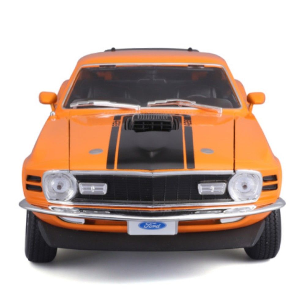 1/18 - Ford Mustang Mach 1, Laranja/Preto, 1970