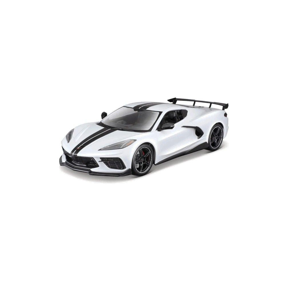 1/18 - Chevrolet Corvette Stingray (C8), Branco, 2020