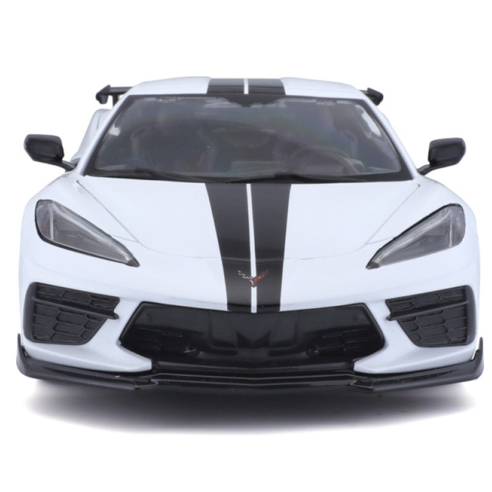 1/18 - Chevrolet Corvette Stingray (C8), Branco, 2020