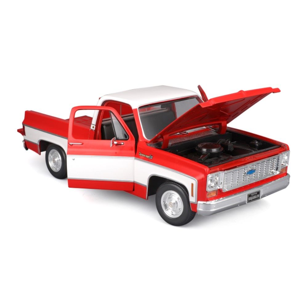 1/18 - Chevrolet C10 Cheyenne Super, Vermelho, 1974