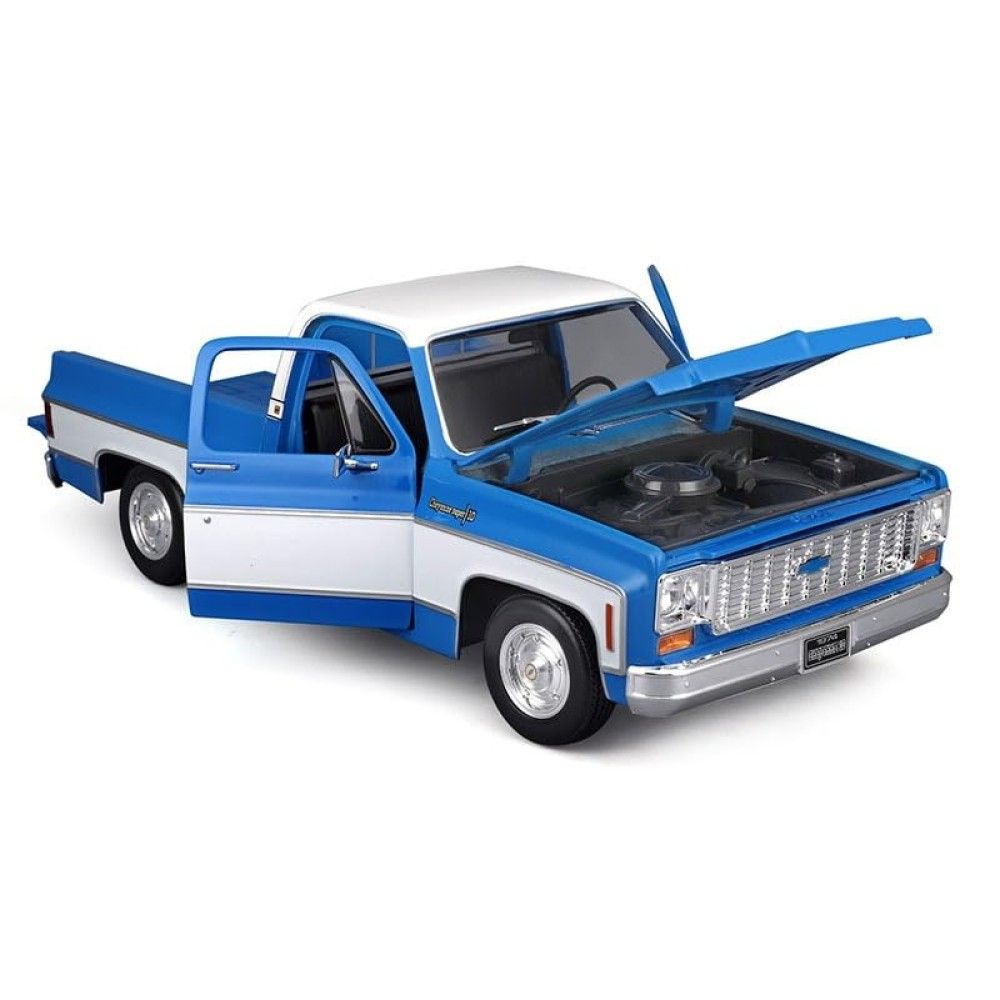 1/18 - Chevrolet C10 Cheyenne Super, Azul, 1974