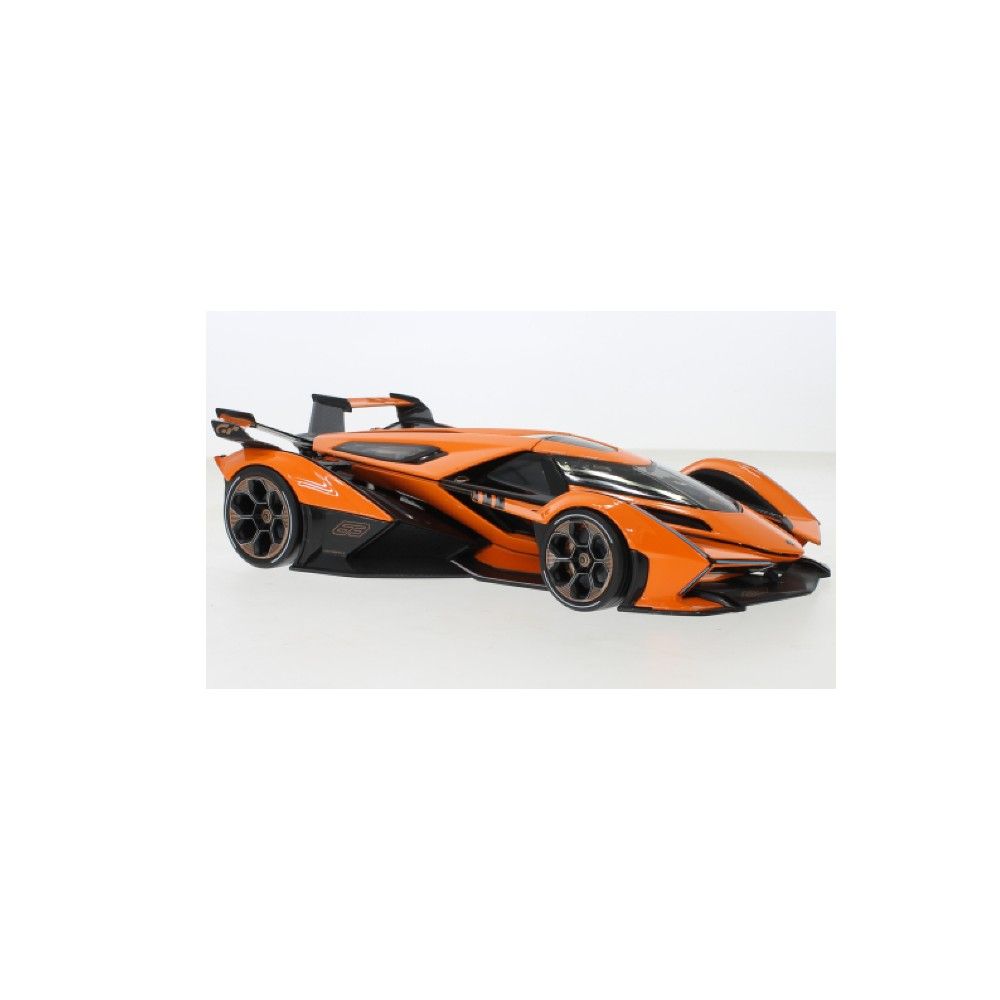 Lamborghini Vision Granturismo V12, Laranja/Carbono, 2021 - 1:18