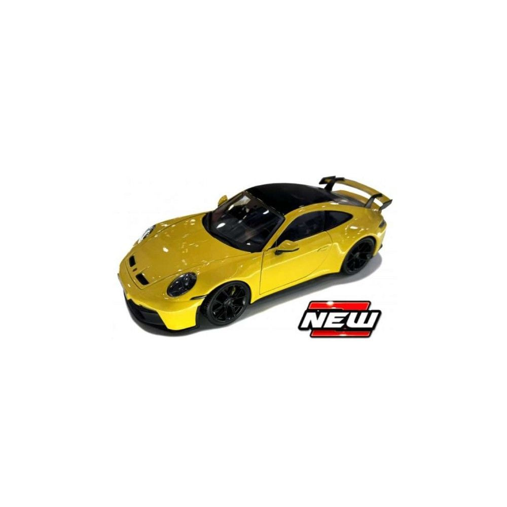 Porsche 911 (992) Gt3, Amarelo, 2022 - 1:18