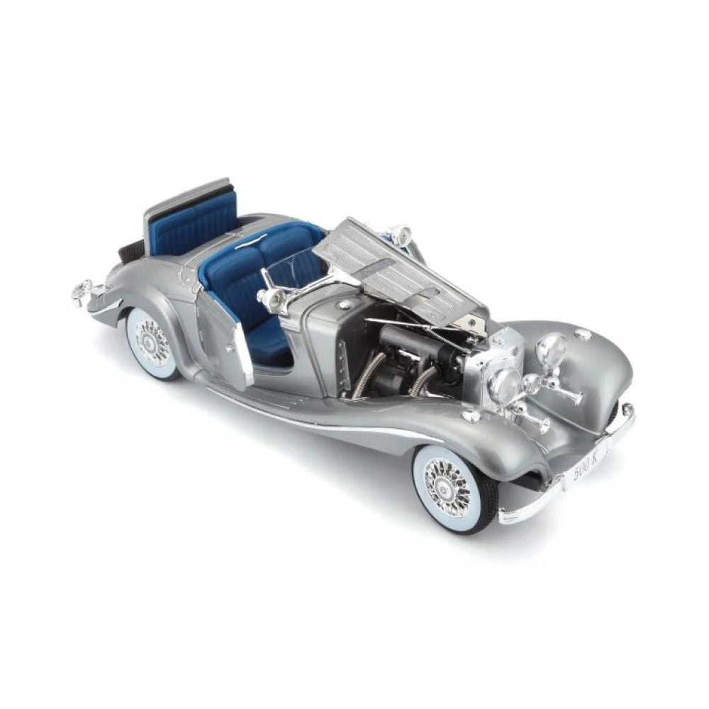 Mercedes 500 K, Cinza, 1936 - 1:18