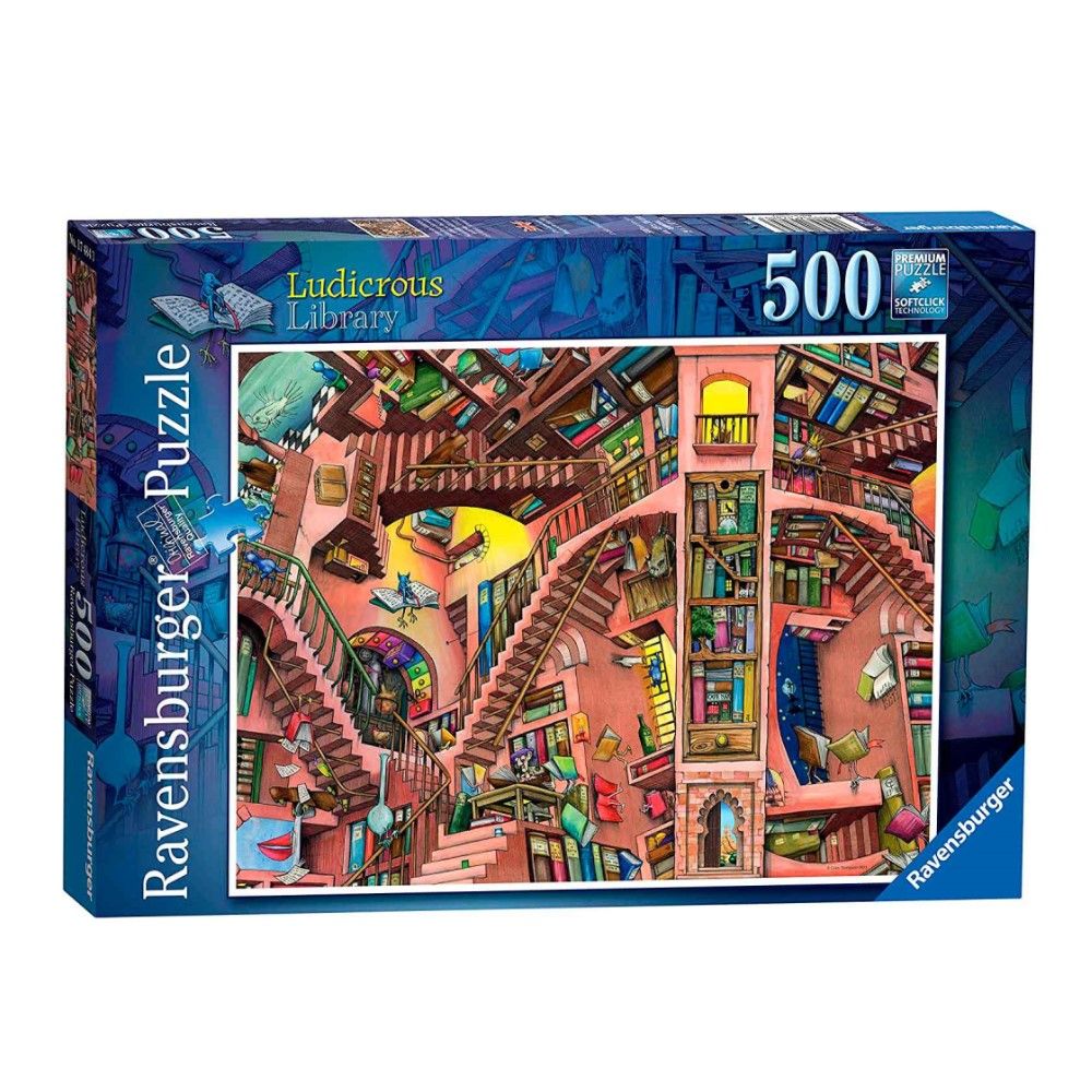 Puzzle Biblioteca Extravagante - 500 pcs