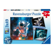 Puzzle Aventuras no Espaço - 3x49 pcs