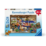 Puzzle Aviões e Comboios - 2x24 pcs