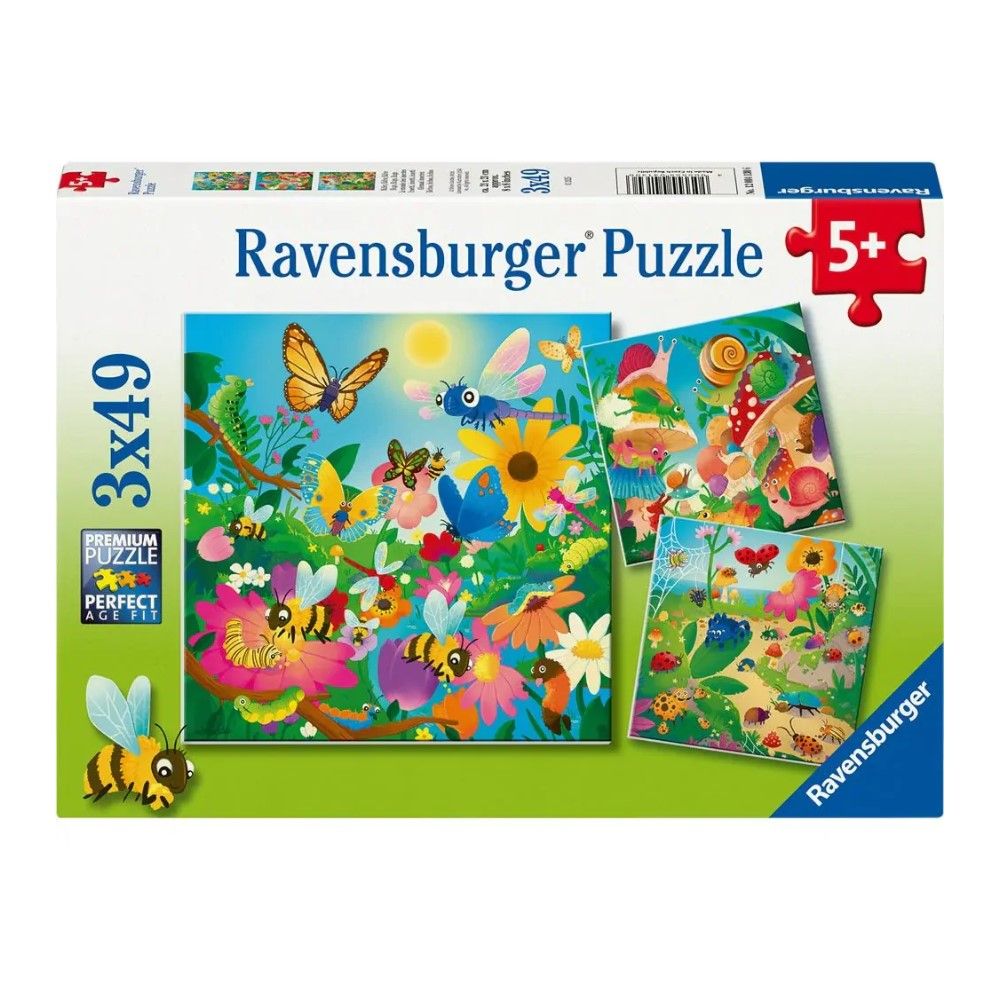 Puzzle Insectos - 3x49 pcs