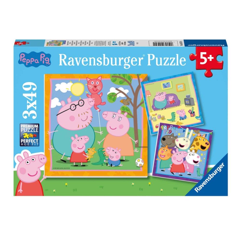 Puzzle Peppa Pig - 3x49 pcs